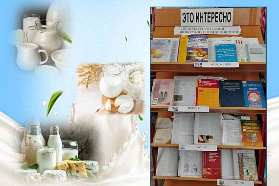 Книжная выставка &laquo;Продукты питания животного происхождения&raquo;